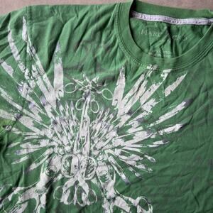VINTAGE Y2K GREEN MARC ECKO WINGS T-SHIRT GRAPHIC GRUNGE SKATE MENS LARGE